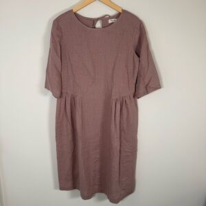 Dusty rose magic linen dress